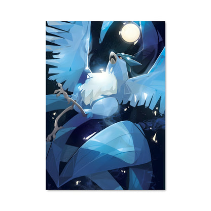 Poster Lune Azur