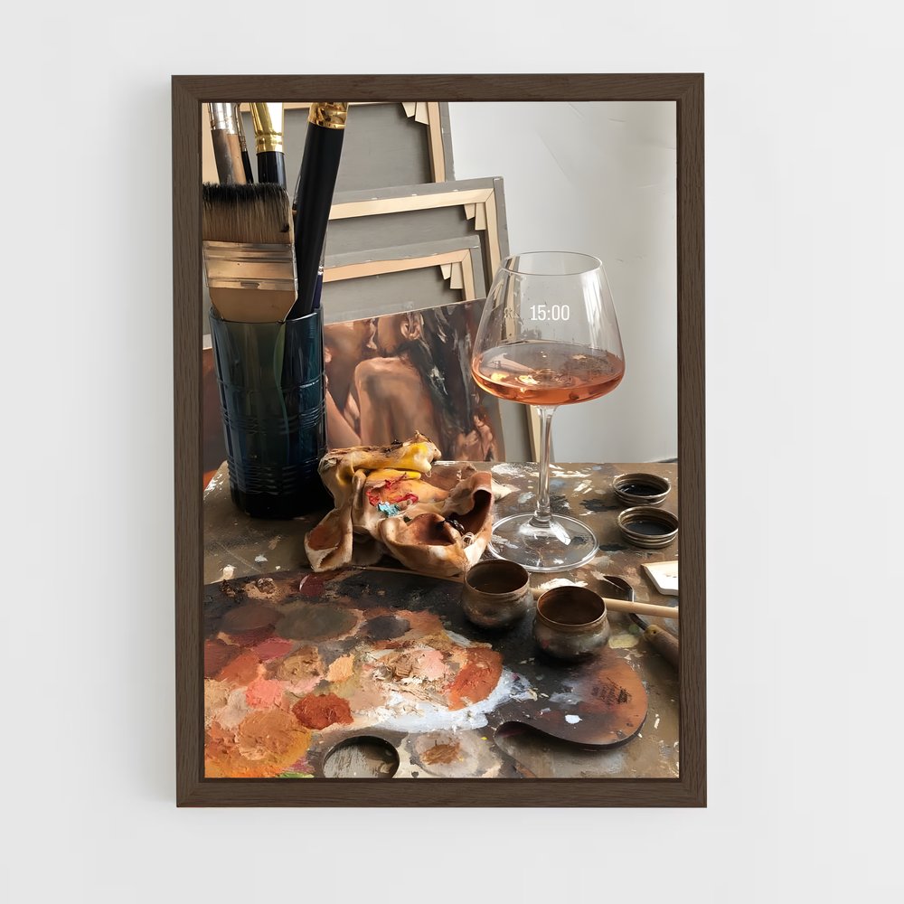 ap-artist-10 cadre Bois foncé