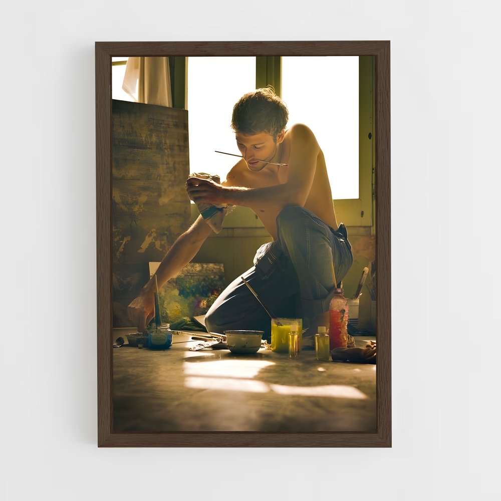 ap-artist-9 cadre Bois foncé
