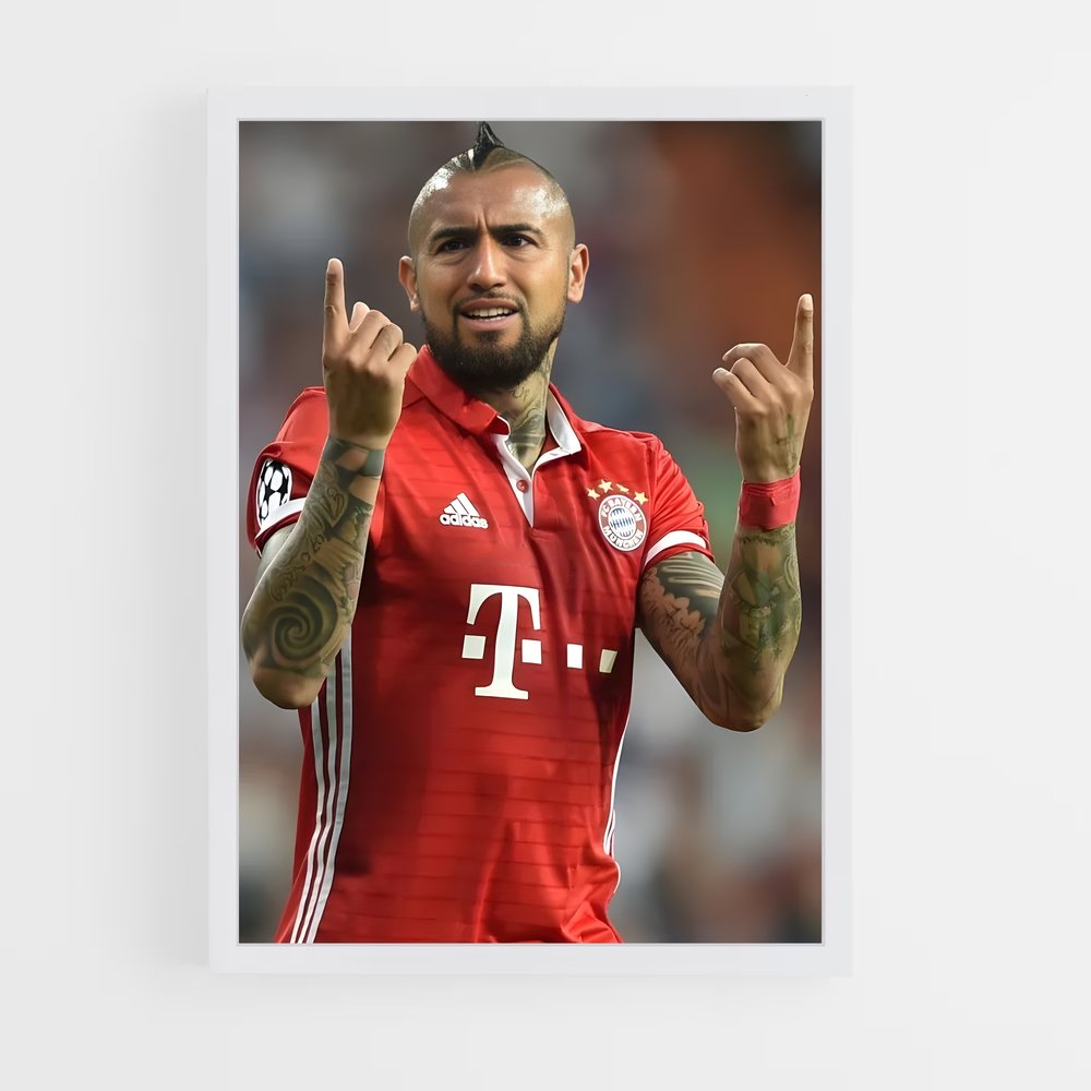 ap-arturo vidal-4 cadre Blanc