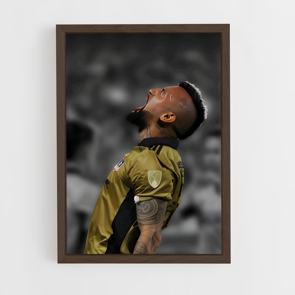 ap-arturo vidal-8 cadre Bois foncé