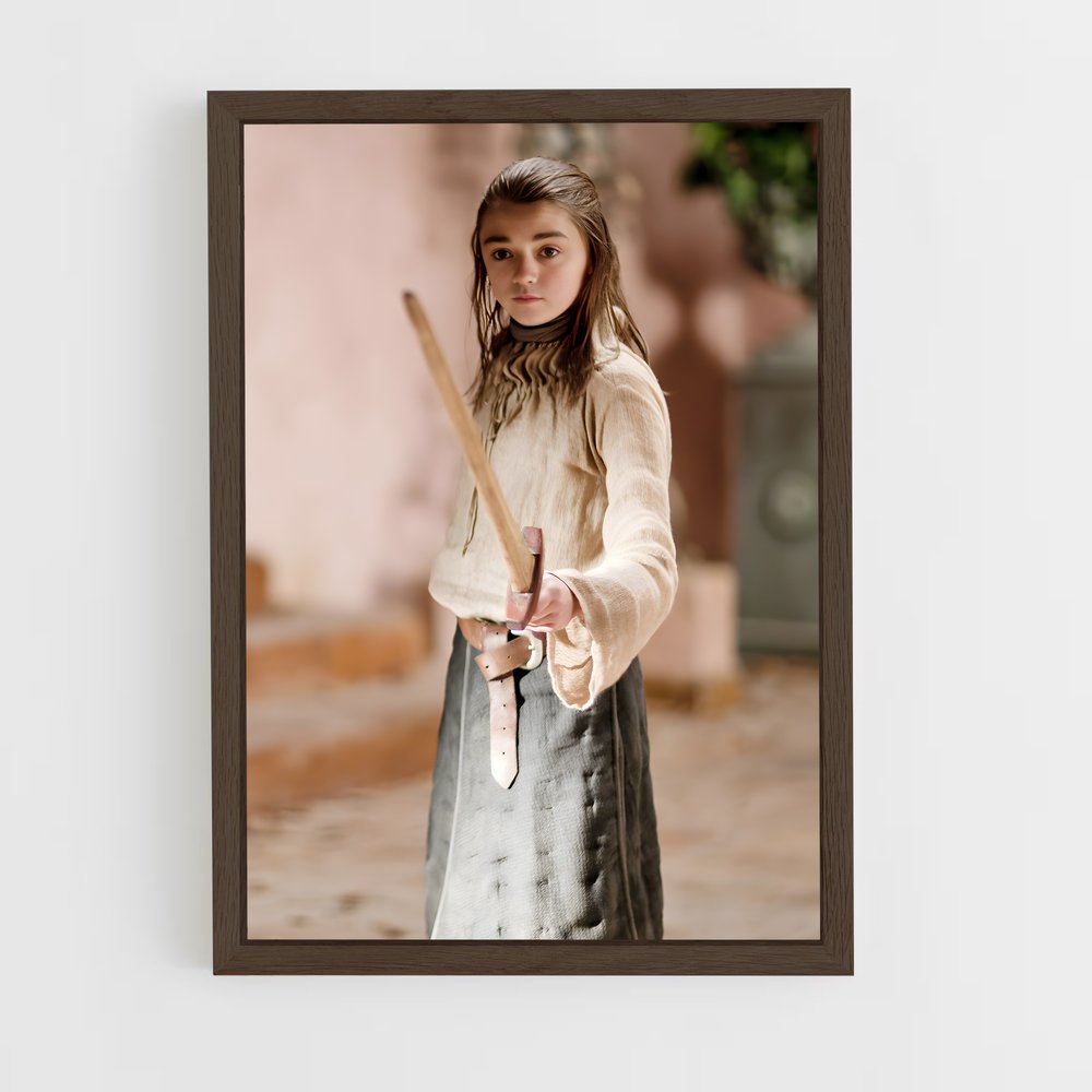 ap-arya stark-8 cadre Bois foncé