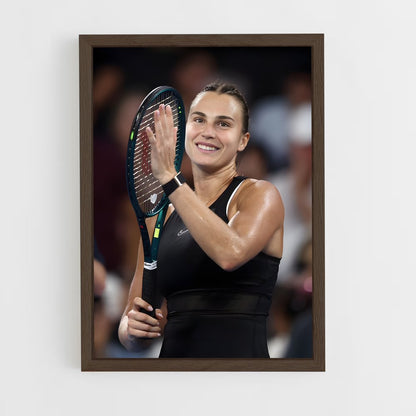ap-aryna sabalenka-1 cadre Bois foncé