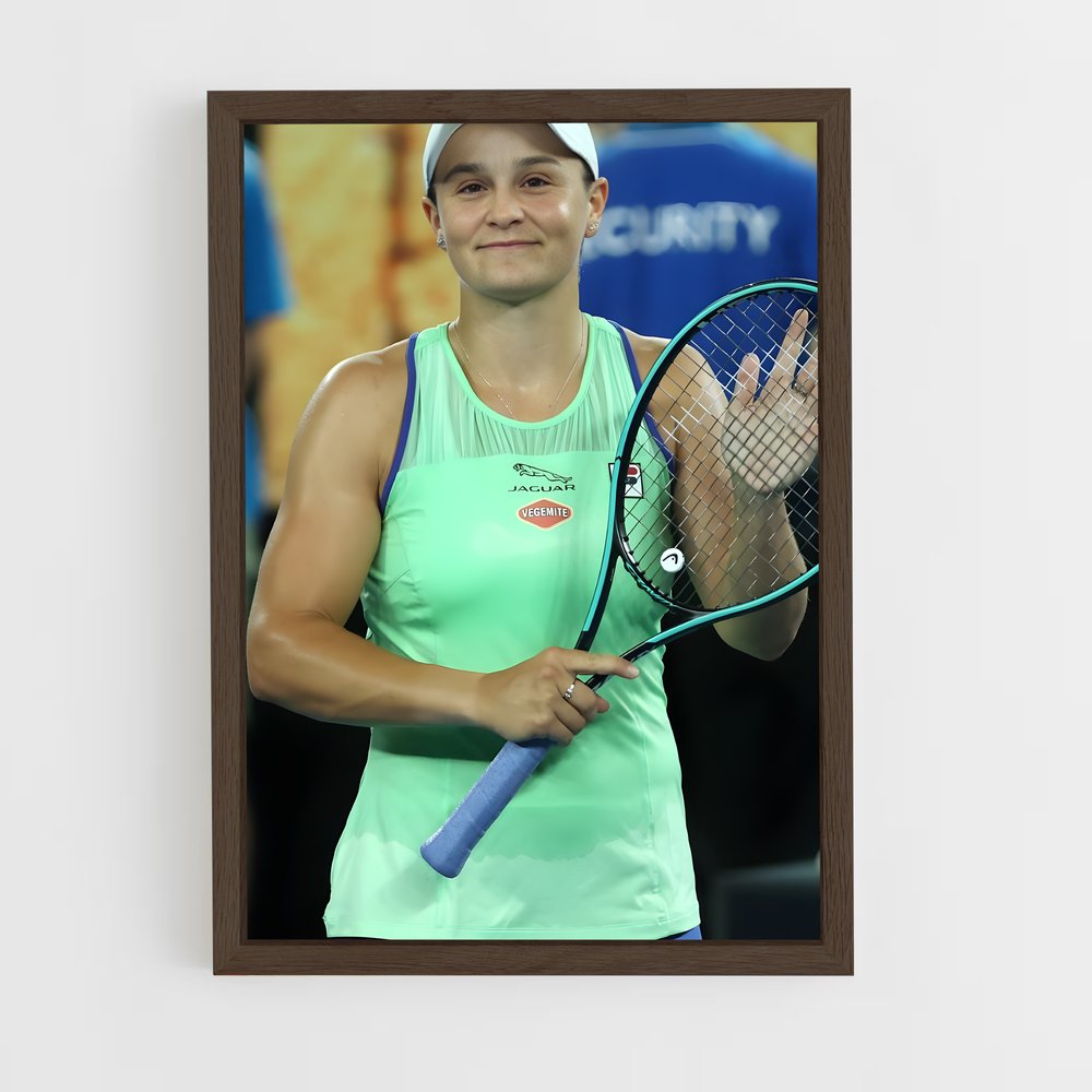 ap-ashleigh barty-2 cadre Bois foncé