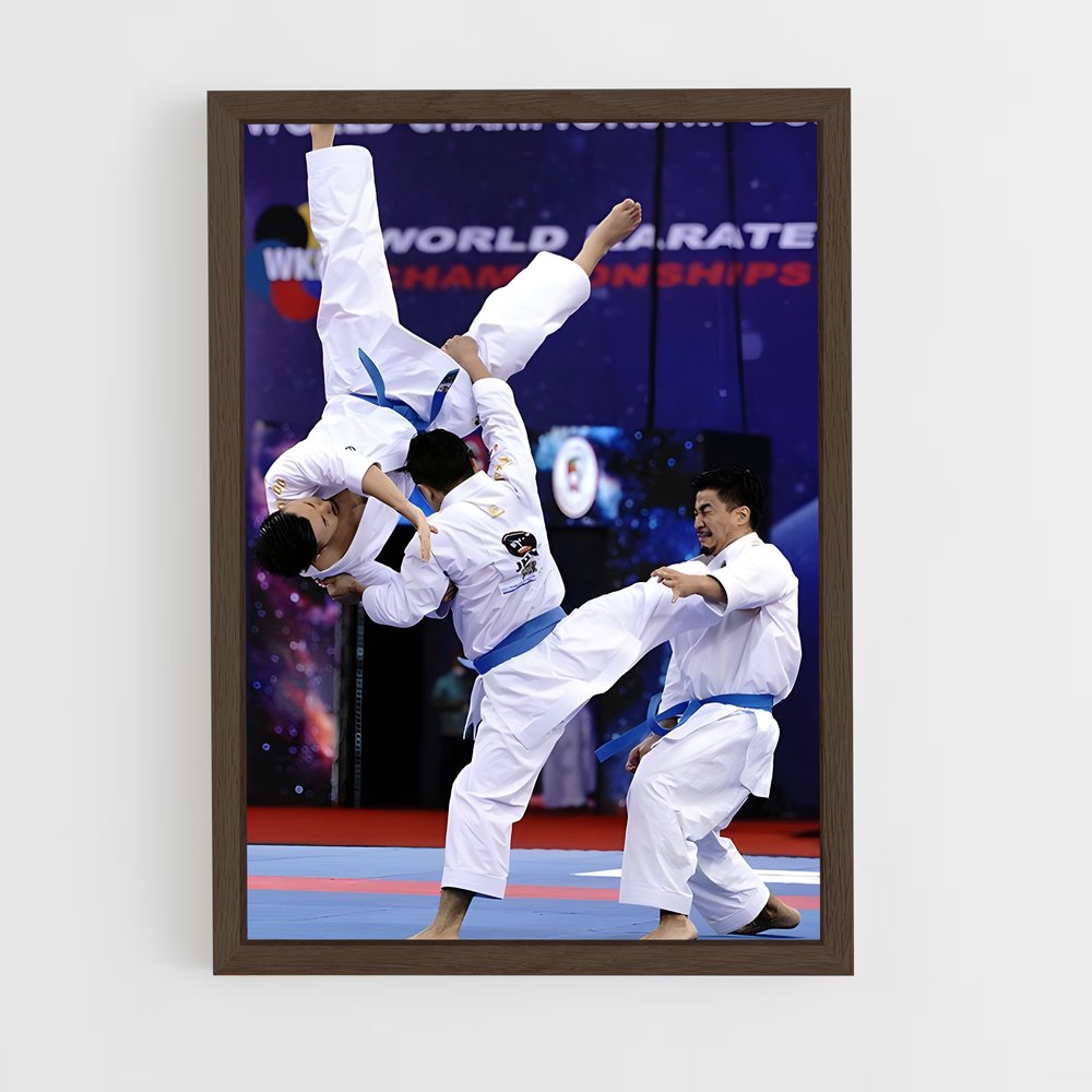 ap-asian karate championships-1 cadre Bois foncé