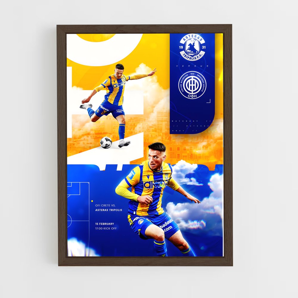 ap-asteras tripolis fc-3 cadre Bois foncé