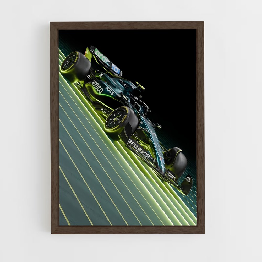 ap-aston martin f1 team-10 cadre Bois foncé