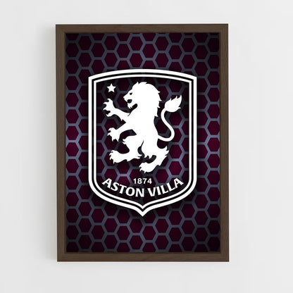 ap-aston villa fc-4 cadre Bois foncé
