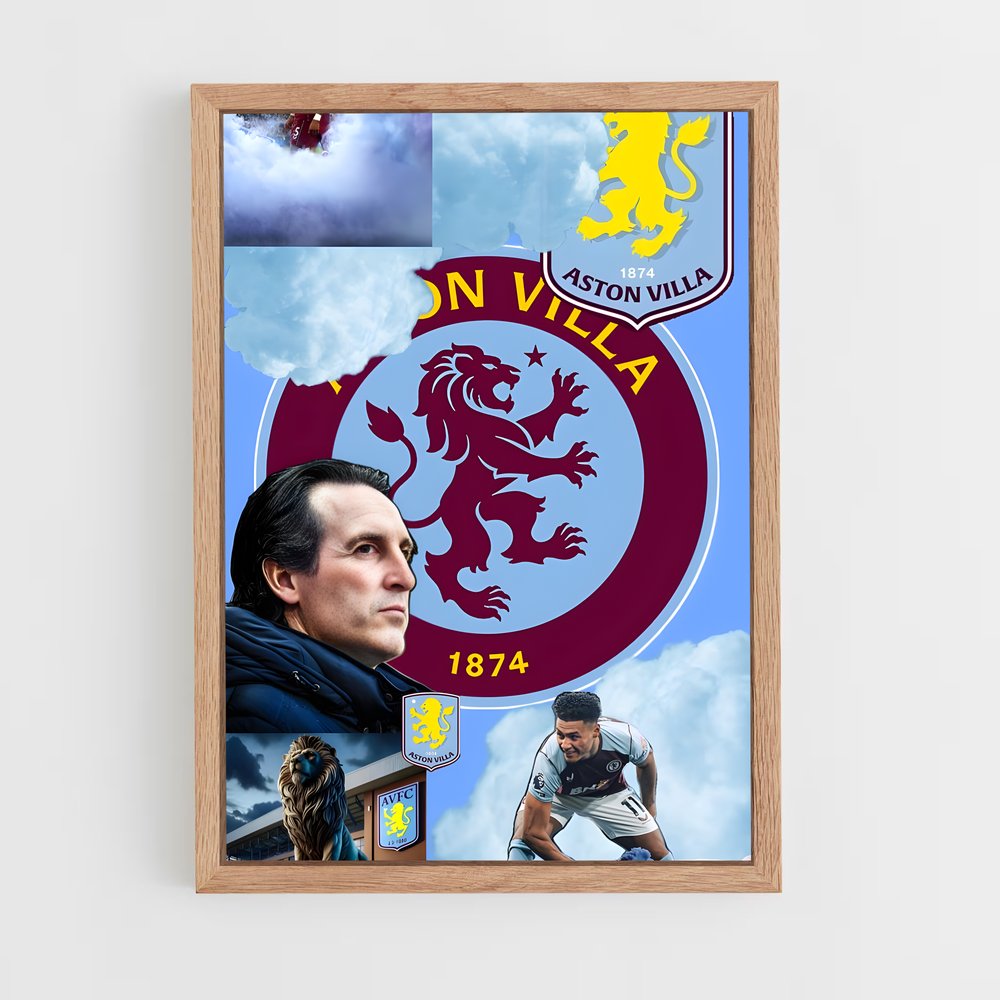 ap-aston villa fc-8 cadre Bois clair