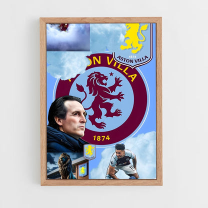 ap-aston villa fc-8 cadre Bois clair