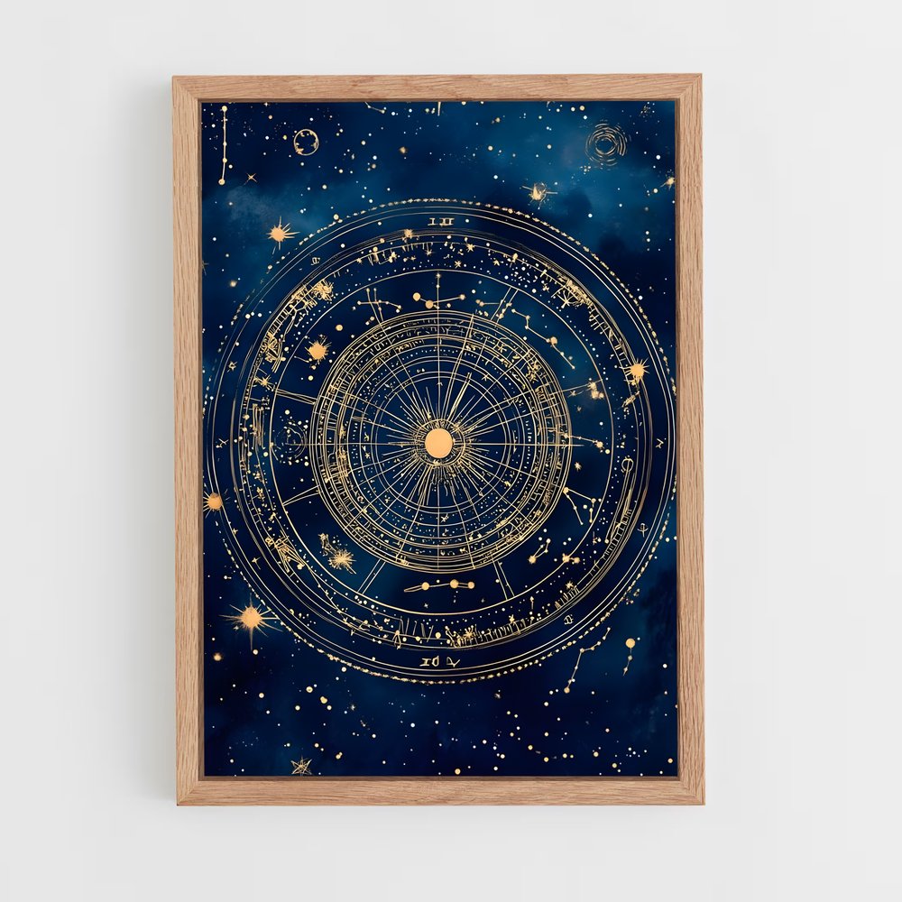 ap-astrological symbols-1 cadre Bois clair