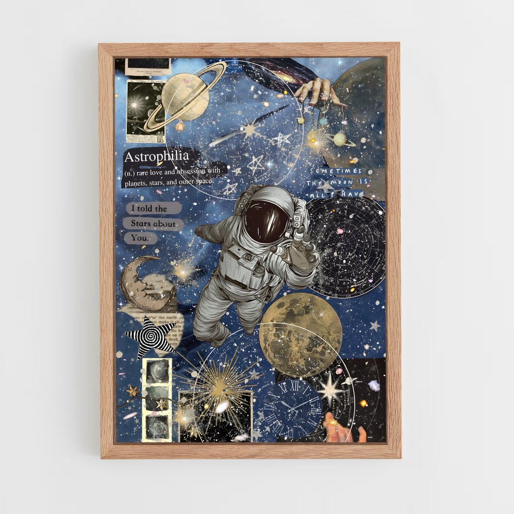 ap-astronauts-11 cadre Bois clair