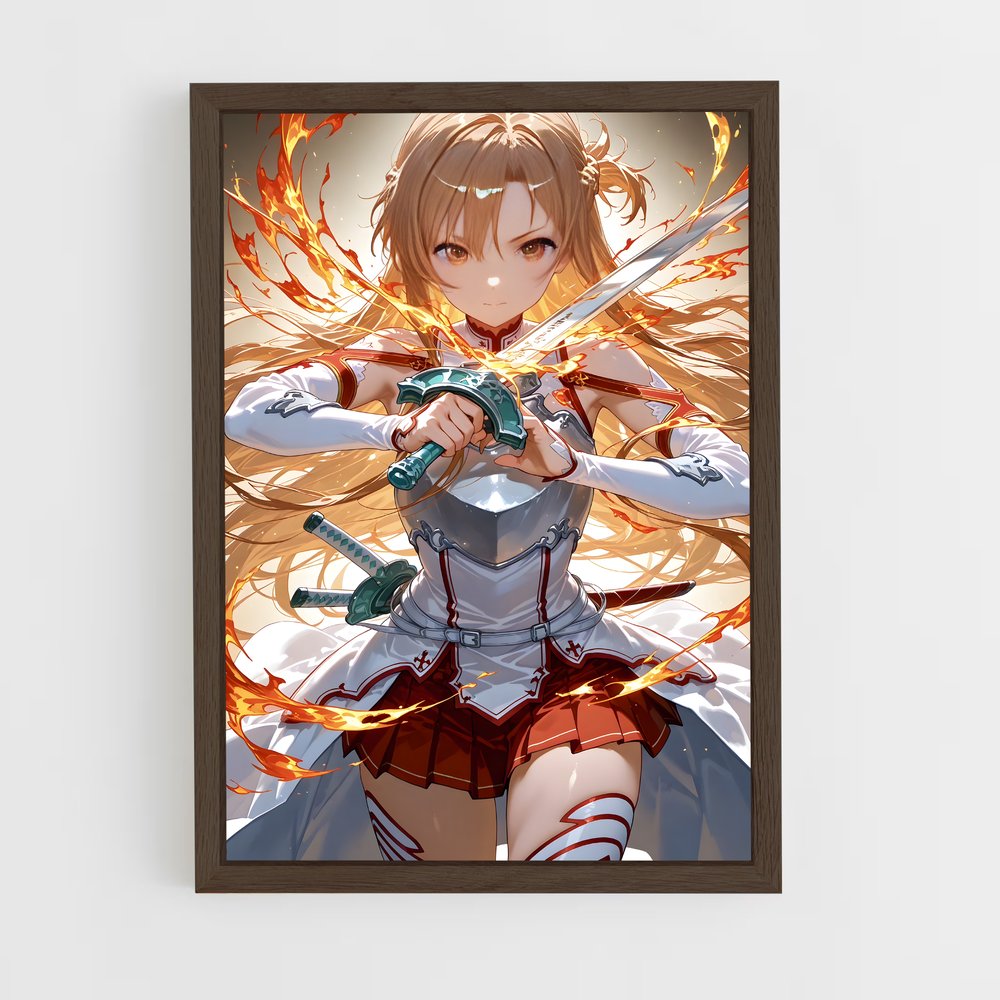 ap-asuna yuuki-4 cadre Bois foncé