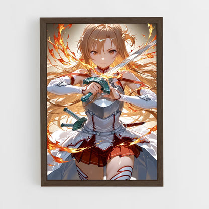 ap-asuna yuuki-4 cadre Bois foncé