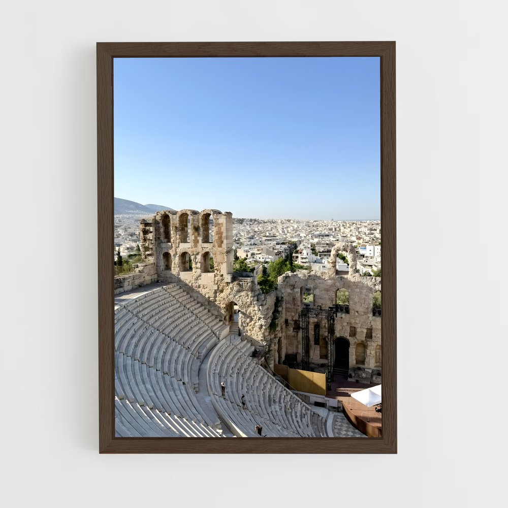 ap-athens-8 cadre Bois foncé