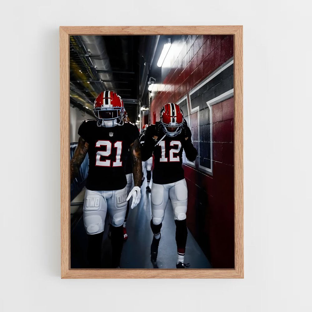 ap-atlanta falcons-1 cadre Bois clair