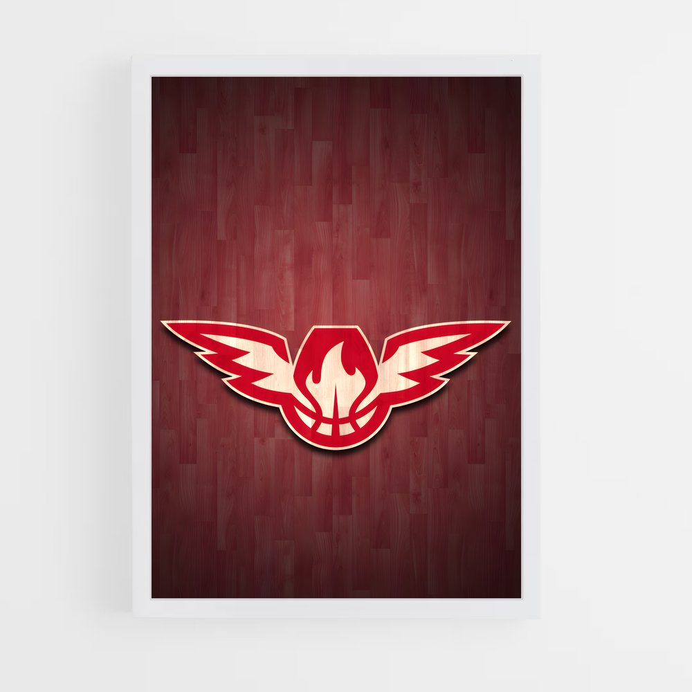 ap-atlanta hawks-6 cadre Blanc