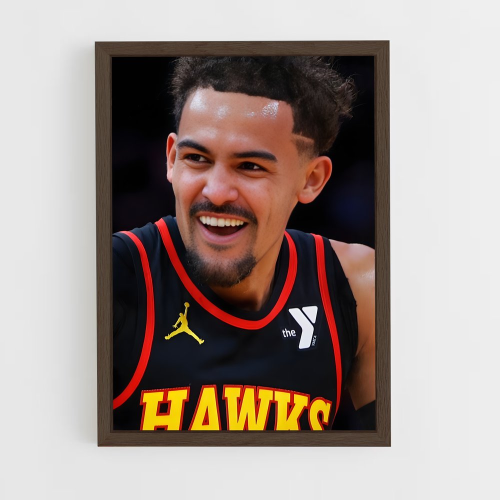 ap-atlanta hawks-7 cadre Bois foncé