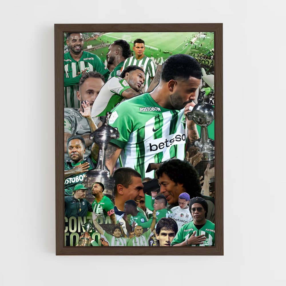 ap-atletico nacional medellin-1 cadre Bois foncé