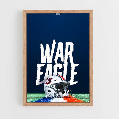 ap-auburn tigers-4 cadre Bois clair