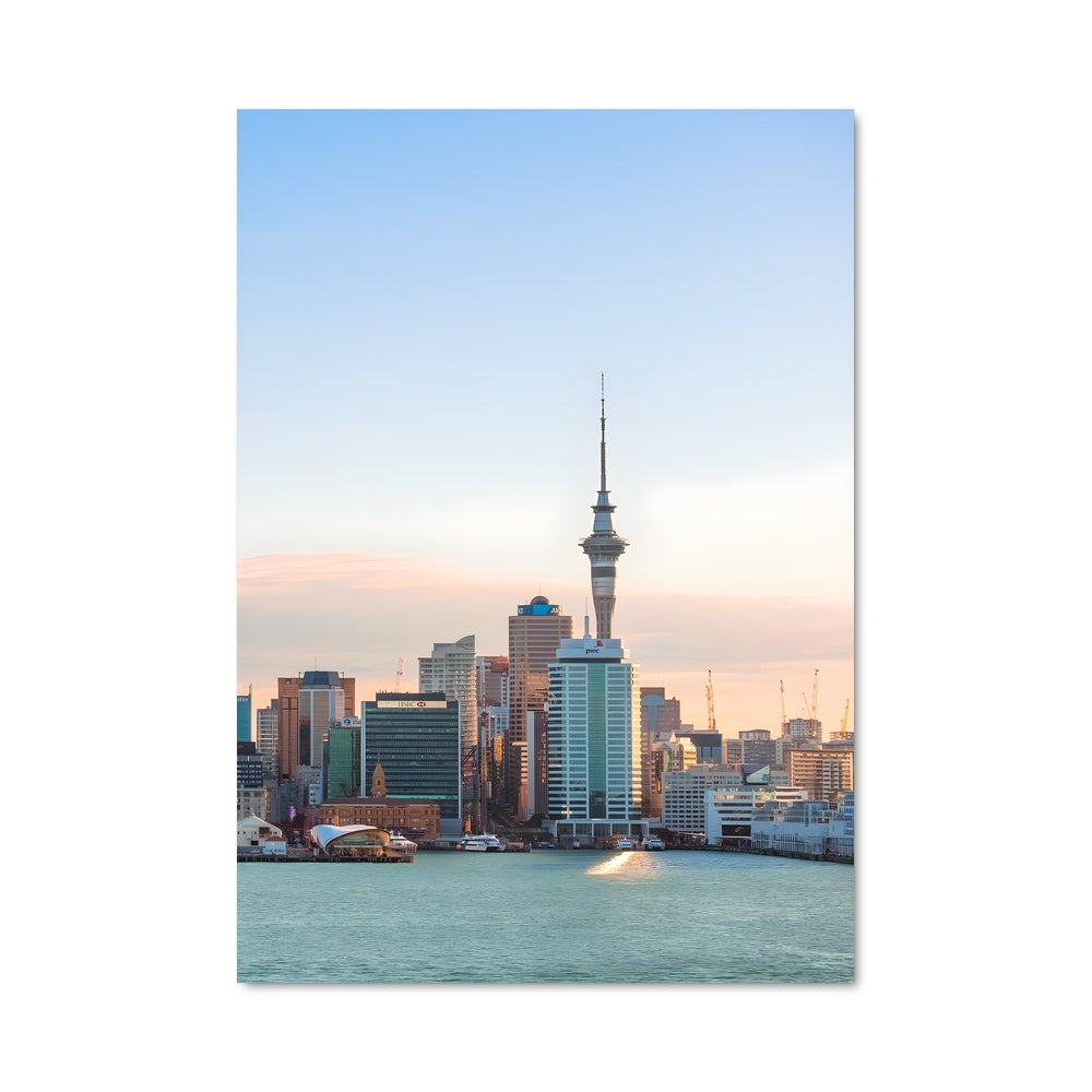 Poster Auckland au Crépuscule
