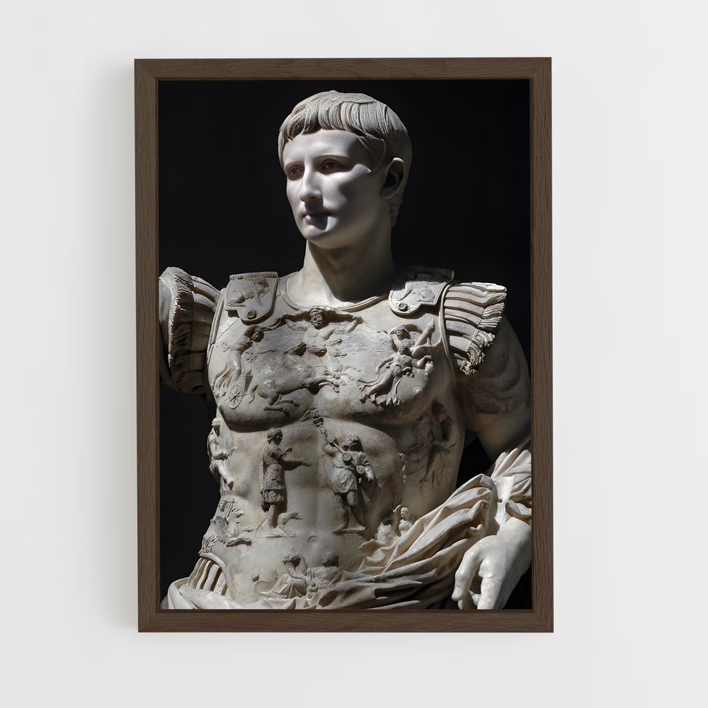 ap-augustus of prima porta-5 cadre Bois foncé