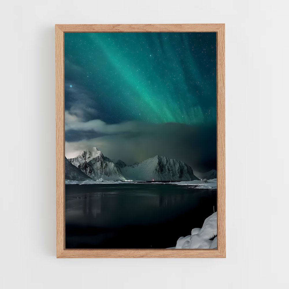 ap-aurora borealis-25 cadre Bois clair