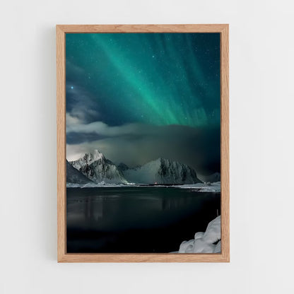 ap-aurora borealis-25 cadre Bois clair