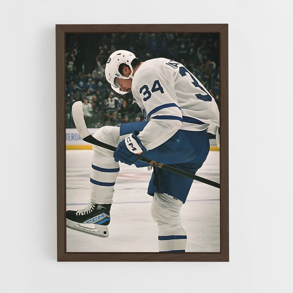 ap-auston matthews-6 cadre Bois foncé