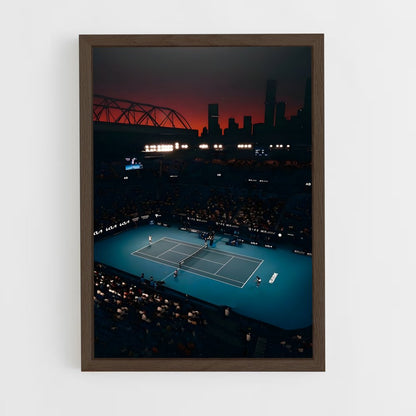 ap-australian open tennis-2 cadre Bois foncé