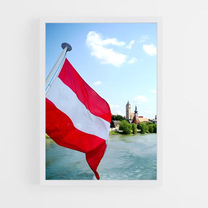 ap-austria flag-1 cadre Blanc