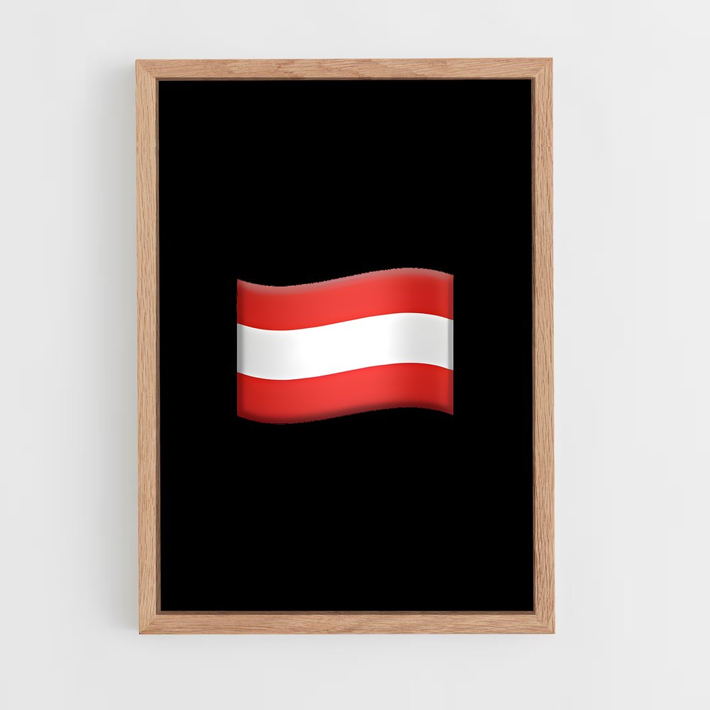 ap-austria flag-3 cadre Bois clair
