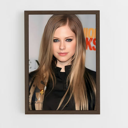 ap-avril lavigne-10 cadre Bois foncé