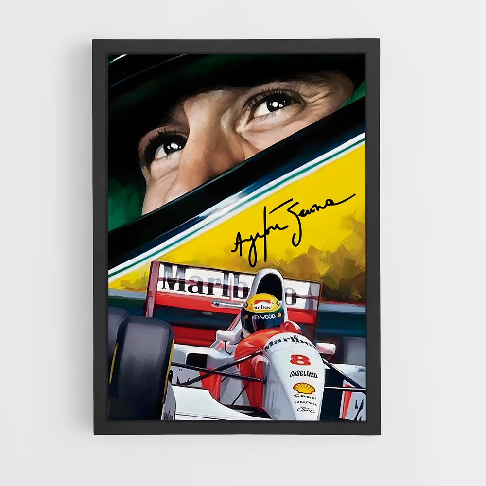 ap-ayrton senna-10 cadre Noir
