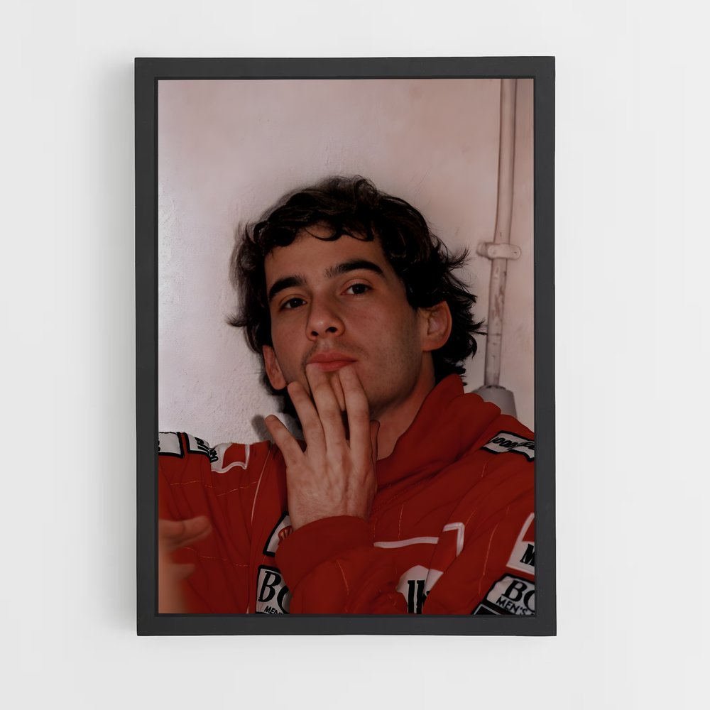 ap-ayrton senna-12 cadre Noir