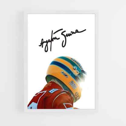 ap-ayrton senna-3 cadre Blanc