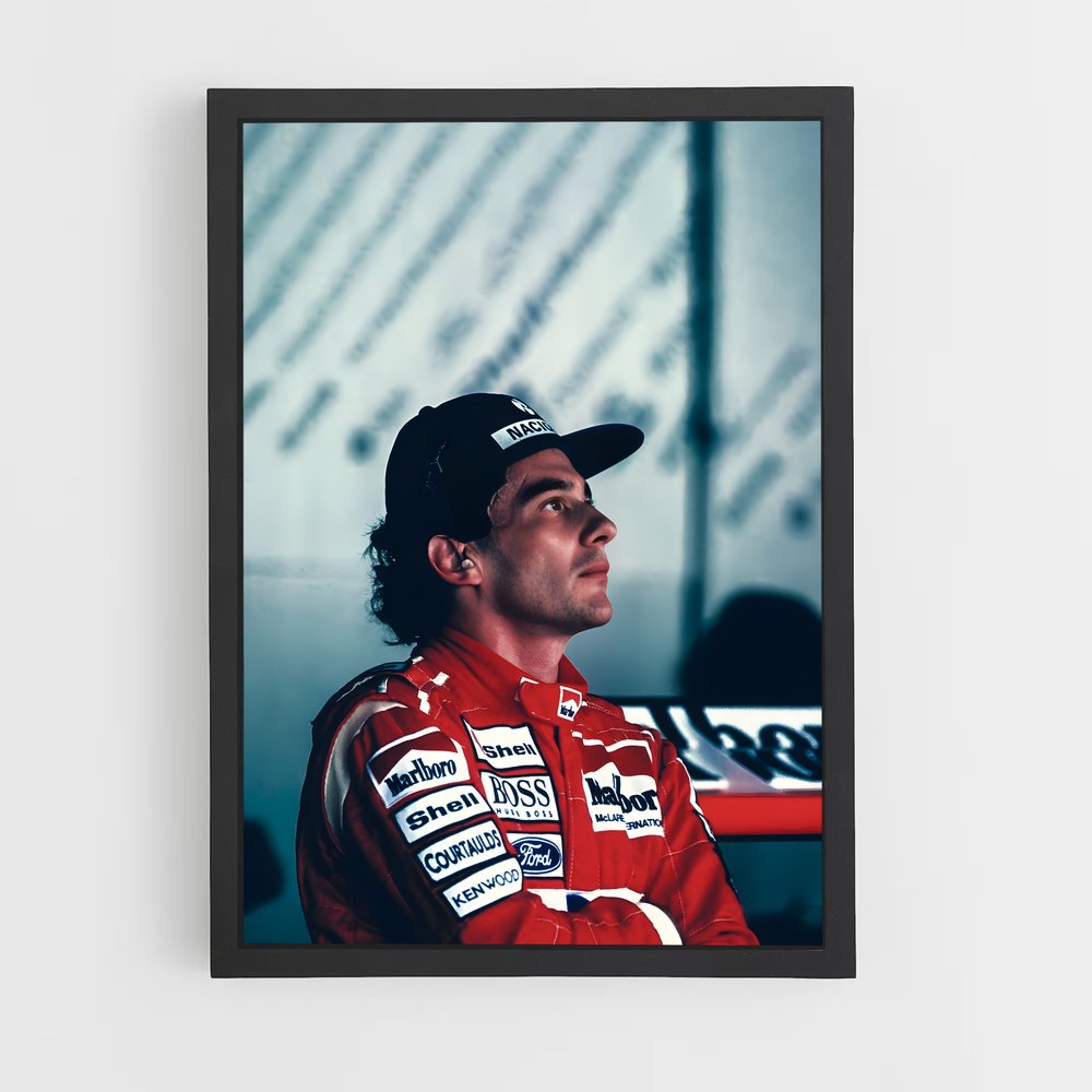 ap-ayrton senna-6 cadre Noir