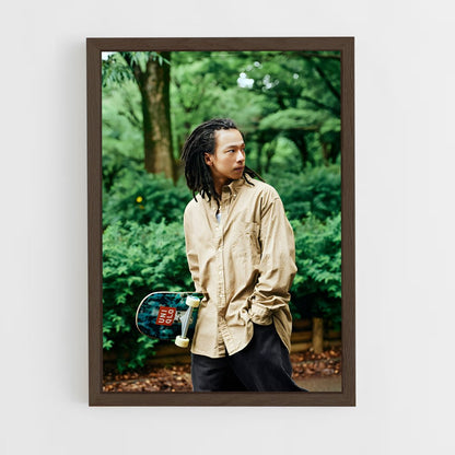 ap-ayumu hirano-1 cadre Bois foncé