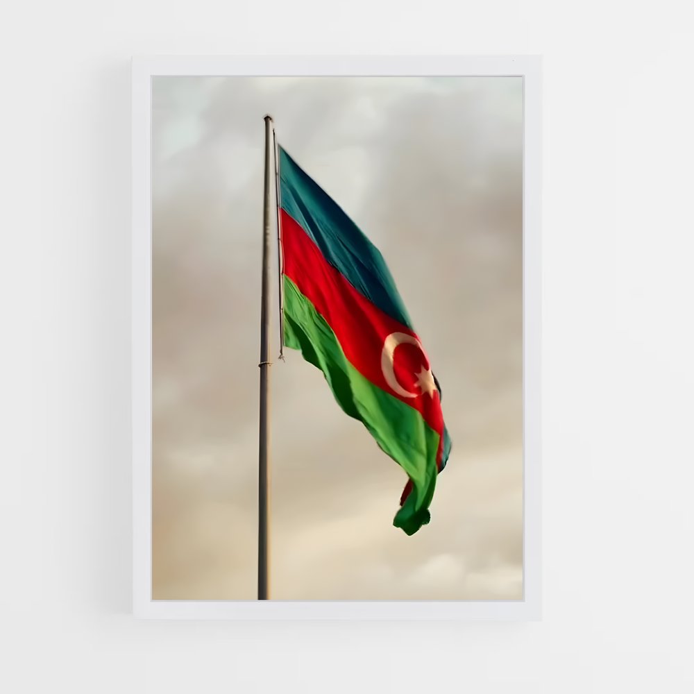 ap-azerbaijan flag-6 cadre Blanc