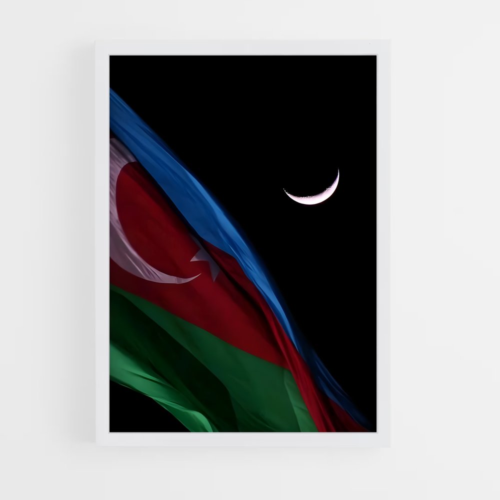 ap-azerbaijan flag-7 cadre Blanc