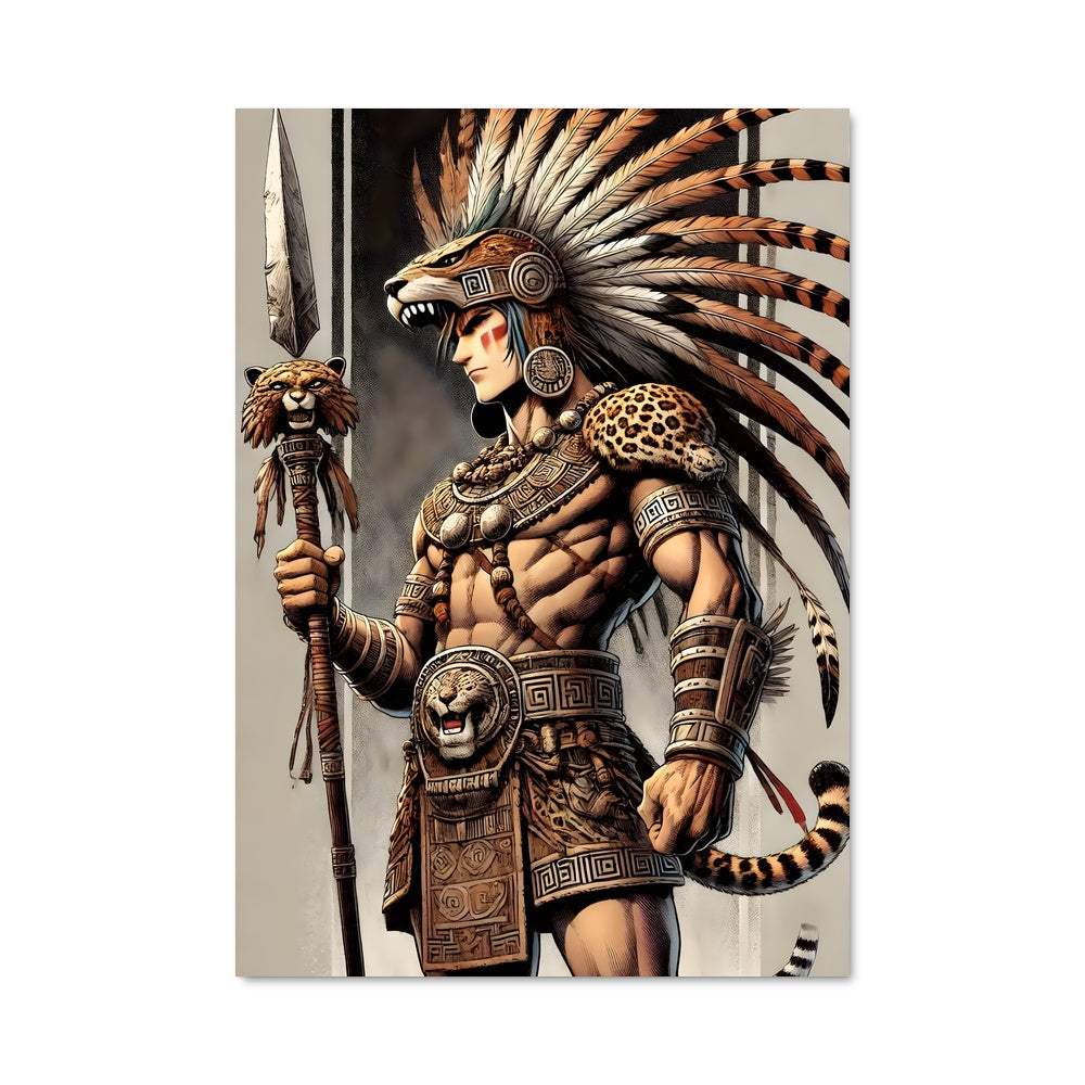 Poster Guerrier Azteque