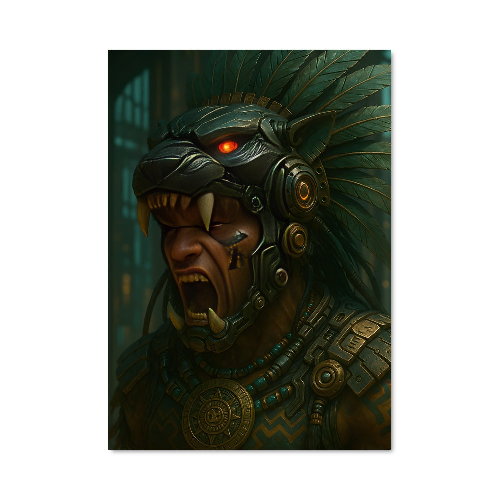 Poster Aztec warrior 691