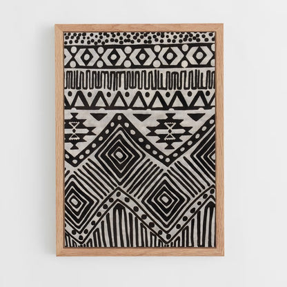 ap-aztec patterns-2 cadre Bois clair
