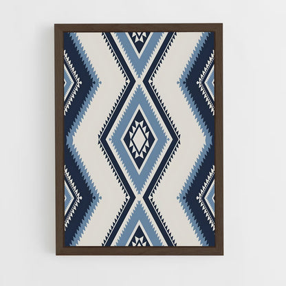 ap-aztec patterns-4 cadre Bois foncé