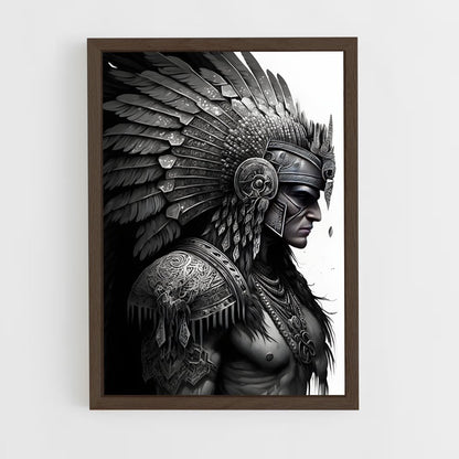 ap-aztec warrior-1 cadre Bois foncé