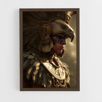 ap-aztec warrior-4 cadre Bois foncé
