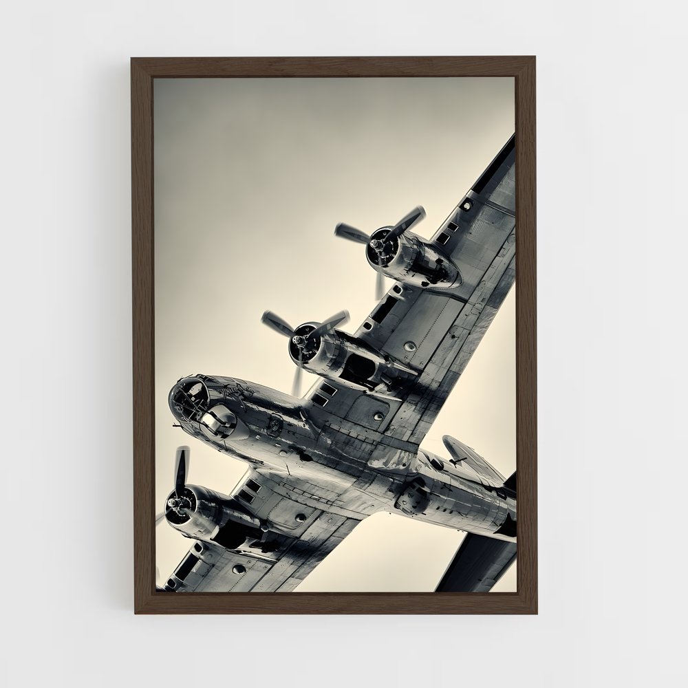 ap-b-17 flying fortress-1 cadre Bois foncé