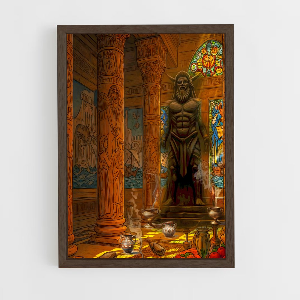 ap-babylonian gods-3 cadre Bois foncé