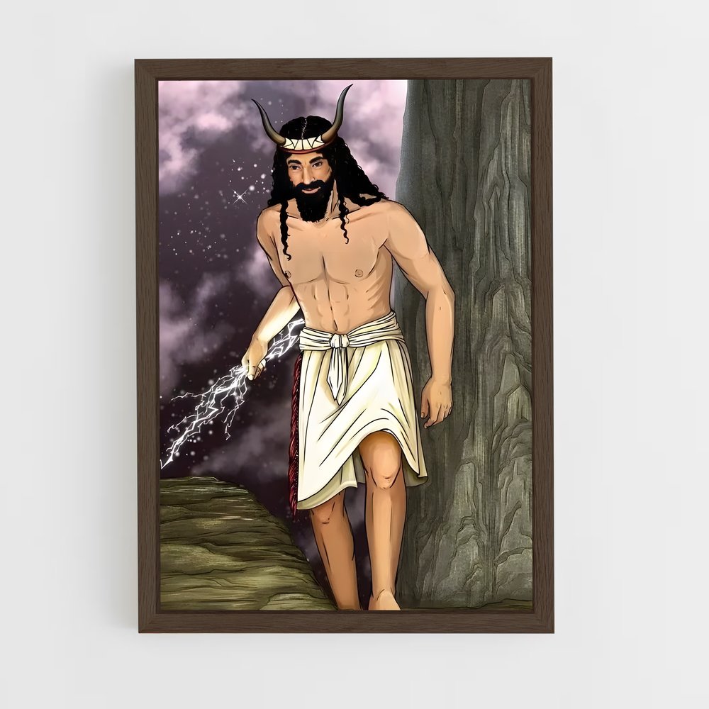 ap-babylonian gods-4 cadre Bois foncé