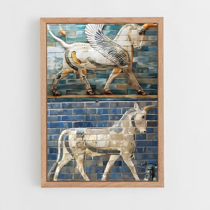 ap-babylonian gods-6 cadre Bois clair